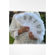 Bride Tüylü Yelpaze Yeni Bride Partileri