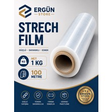 Ergün Store Streç Film 50 cm Boy Net 1 kg ( 100 Metre ) Eşya Sarımı 1 Adet