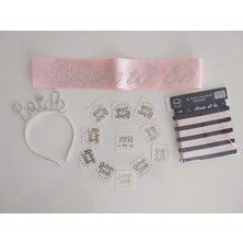 Women's Heart 18 Parça Brıde To Be Pembe/gümüş Set