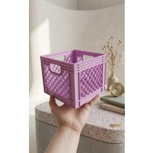 Uranos Lavanta Pembesi Mini Dekoratif Süt Kasası / Saklama Kutusu - 3D Baskı