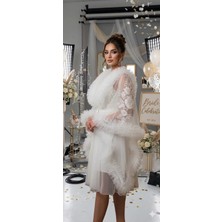 Gold Center Bride Sabahlık Özel Tasarım | Model Queen Gufyless