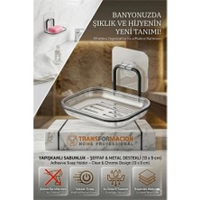 Kentex Mey Ithalat® Yapışkanlı Sabunluk – Su Giderli, Katı Sabun Kutusu, 13 x 9 cm 723054