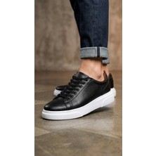 Ebrus Trend ETF-010 Erkek Sneaker Günlük Casual Spor Ayakkabı Siyah Beyaz Taban