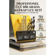Kentex Mey Ithalat® Matkap Ucu Seti- Beton Metal Ahşap Matkap Ucu Drill Bits Set 16 Lı Set 721728