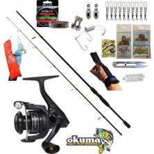 Okuma Revenger RV-4000A 270CM 20-40GR Double Black Kıyı Spin Olta Takımı Seti