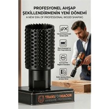 Kentex Mey Ithalat® M14 29 mm Panç Törpü Agresif Ahşap Oyma Freze | Avuç Taşlama Uyumlu Şekillendirici 723040