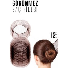 Kentex Mey Ithalat® Kahve Saç Filesi Görünmez 12 Adet 720099