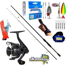 Okuma Revenger RV-4000A 270CM 20-40GR Double Black Turna Spin Olta Takımı Seti