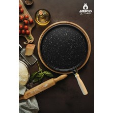 Empressco Döküm Granit Pizza ve Gözleme Tavası, Lezzetli Tarifler Için Ideal