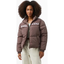 Karl Kani Retro Essential Puffer Kadın Bej Ceket