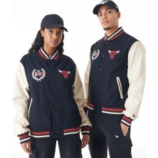 New Era Nba Inj Varsity Jkt Chibul Blk Erkek Siyah Ceket