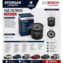 Bosch Orijinal F026407160 PE0114302 Yağ Filtresi Mazda Uyumlu