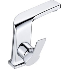 Dellora Prım Kısa Lavabo Bataryası Parlak Krom