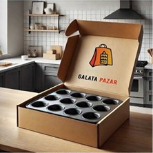 Empressco 12'li Renkli Muffin ve Cupcake Kalıbı, Pratik ve Şık Tasarım