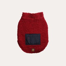 Asky&Erd Zippered Sherpa Vest | Burgundy