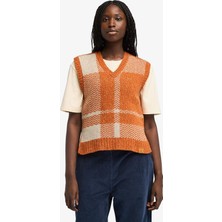 Timberland Wool Blend Vest Kadın Kahverengi Süveter