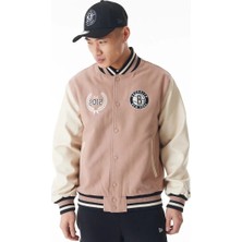 New Era Nba Inj Varsity Bronet Tta Erkek Bej Ceket