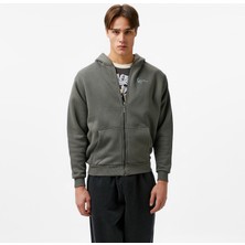 Karl Kani Small Signature Tribal Os Full Zip Erkek Gri Sweatshirt