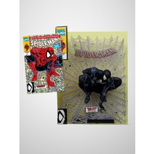 McFarlane Toys Marvel Comics - Spider-Man Black Suit (Spider-Man#1) Platinum Edition 1/6 Scale Heykel , Özel Çizgi Roman Dahil