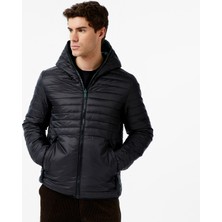 Scotch & Soda Scotch&soda Reversible Insulated Lightweight Puffer Erkek Siyah Mont