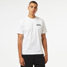 Carhartt Wıp S/s University Script Erkek Beyaz T-Shirt