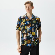 Huf Screenshots Resort Shirt Erkek Renkli Gömlek