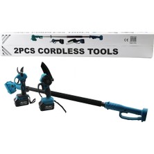 Belirtilmemiş Bn-5 Cordless Tools LTJ-6A Zz-01 2 Pcs Set 6&amp;quot; Budama Dal Kesme Testere=şarjli--Yağsiz - Zi̇