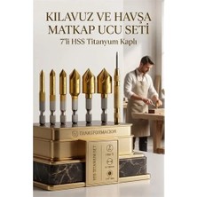 Akıllı Bayi 7'li Profesyonel Havşa Matkap Ucu Seti - Hss Titanyum Kaplı ve Otomatik Nokta Zımba 722454