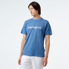 Carhartt Wıp S/s Script Erkek Mavi T-Shirt