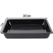 Empressco Emaye Fırın Tepsisi 38,5X27CM, 6cm Yükseklik, Dayanıklı ve Şık Tasarım
