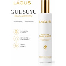 Lagus Gül Suyu Lágus Rosa Damascena Saf Damıtma Katkısız Formül Cam Şişe