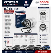 Bosch Orijinal F026407143 04E115561AC Yağ Filtresi Audi Skoda Uyumlu