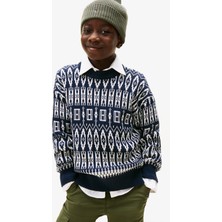 Tommy Hilfiger Fairisle Çocuk Lacivert Kazak