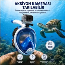 Premini Panoramik Görüşlü Deniz Gözlüğü, L-Xl, Dry Top Sistemi, Şnorkel Maske