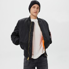 Alpha Industries Ma-1 Flight Erkek Siyah Ceket