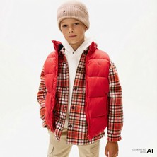 Tommy Hilfiger Essential Padded Çocuk Kırmızı Puffer Yelek