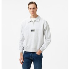 Huf Slate Quarter Zip Fleece Erkek Gri Ceket