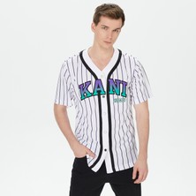 Karl Kani Retro Patch Block College  Erkek Siyah/mor/beyaz Gömlek