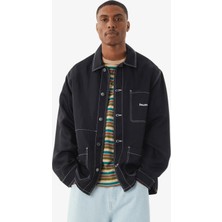 Huf Contrast Nylon Chore Erkek Siyah Ceket