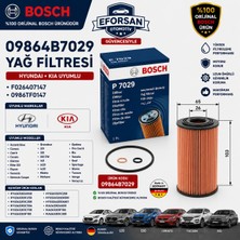 Bosch Orijinal 09864B7029 263202A500 Yağ Filtresi Kia Hyundai Uyumlu