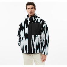 Calvin Klein Jacquard 3 Sherpa Erkek Siyah Sweatshirt
