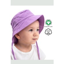 Zuppers Organik Pamuk Müslin Bebek Şapkası - Leylak
