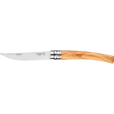 Opinel N°10 Effile Zeytin Saplı, Ince ve Keskin Çelik Çakı