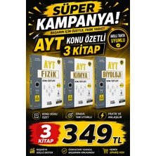 Üçgen Akademi Süper Kampanya Ayt Konu Fizik Kimya Biyoloji Özetli Soru Bankası Tam 3 Kitap