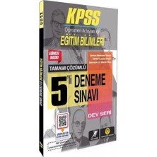 Tasarı Akademi Yayınları Tasarı 2024 Kpss Dev Kadro - Eğitim Bilimleri 5 Deneme