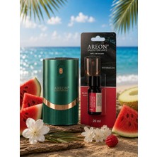 Areon Aromatik Difüzör Yeşil (Lux Metal) + Watermelon
