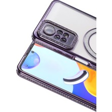 Hobibahçem Redmi Note 12 Pro 4g Joke Simli Magneticsafe Kılıf - Derin Mor