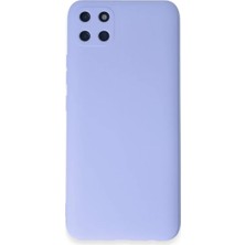Newface Realme C11 Kılıf Nano Içi Kadife Silikon - Lila