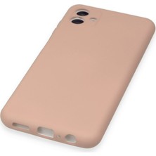 Hobibahçem Galaxy A04 Kılıf Nano Içi Kadife Silikon - Pudra