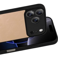 Hobibahçem iPhone 17 Pro Aras Deri Kapak - Pudra